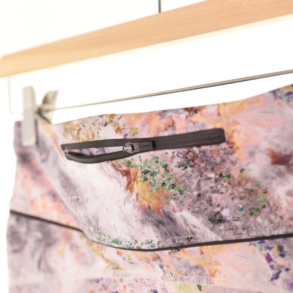 Alala The Captain Multi-color Marble Mesh Ankle Leggings Womens M Athleisure - Picture 6 of 11